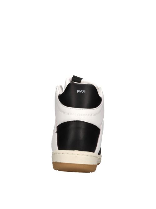 Sneakers in pelle ed ecopelle PAP | PAPU004 034BIANCO-NERO